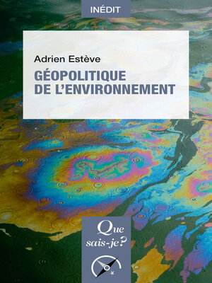 cover image of Géopolitique de l'environnement